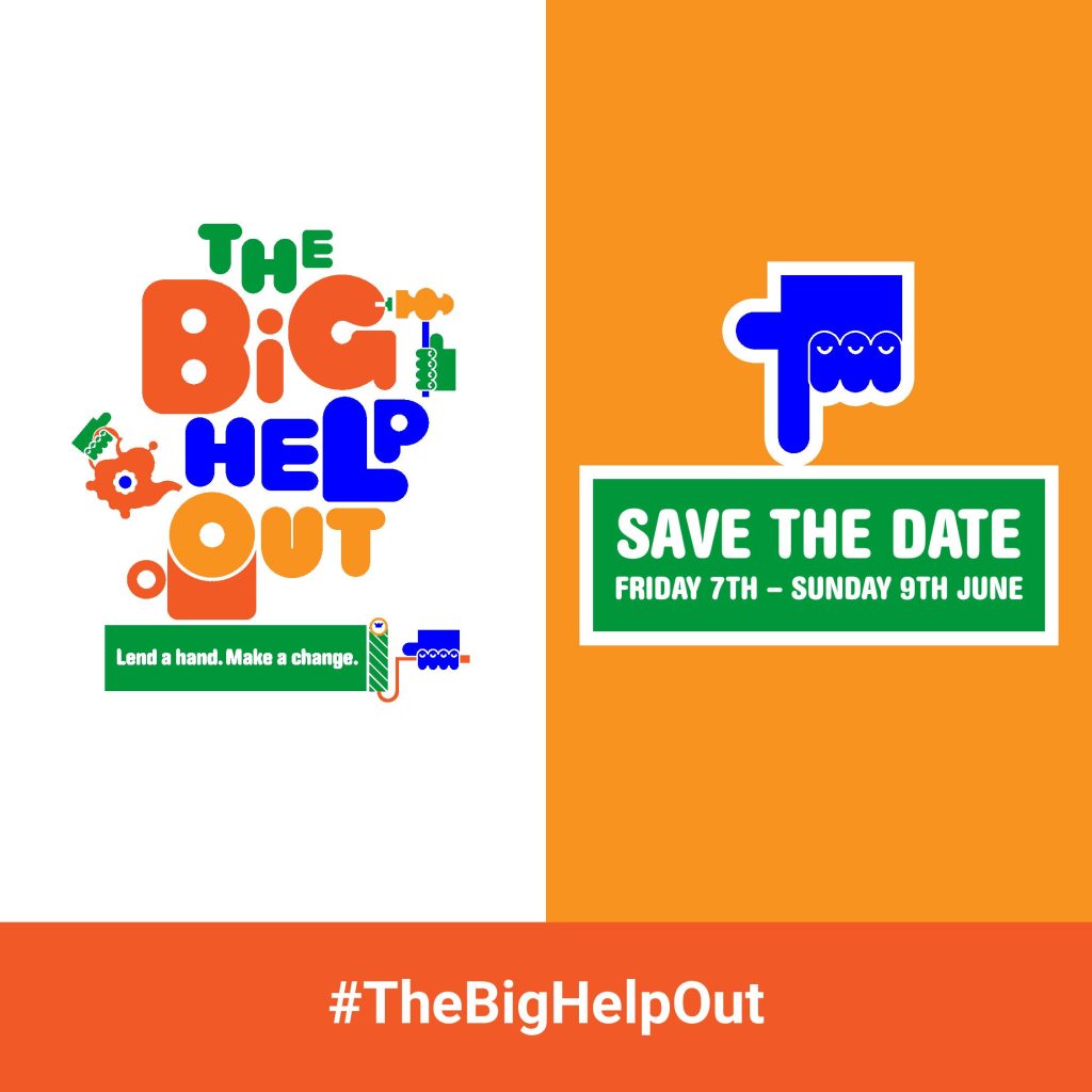 Save the Date advertisement for The Big Help Out volunteering campaign: 7-9 June 2024